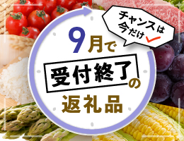 9月受付終了の返礼品特集
