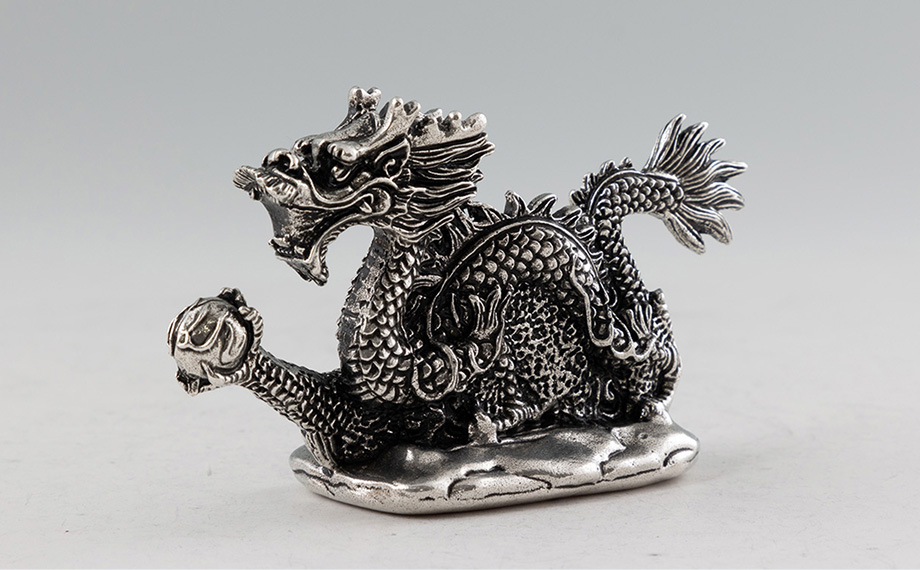 薩摩錫器 龍置物‐TAKUMI《メディア掲載多数》【薩摩錫器工芸館】