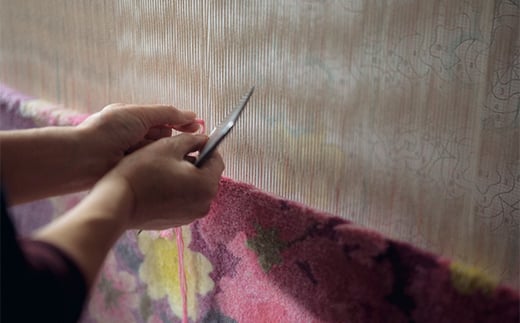 【山形緞通】手織緞通 – オリジナルデザイン (上限: 255cm×255cm)