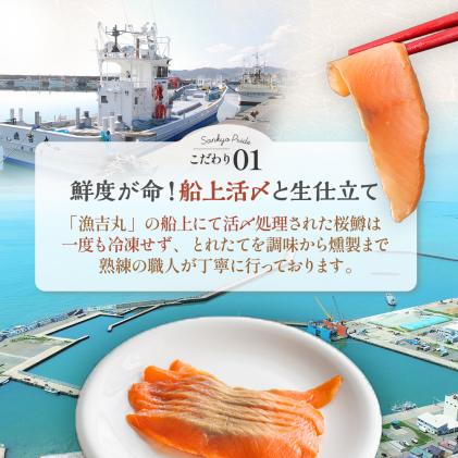 北海道浦河町のふるさと納税 【母の日対応】北海道日高産「塩いくら」&「生仕立てスモークサーモン」のセット各1P[01-1593]