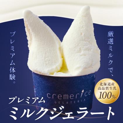 北海道白糠町のふるさと納税 プレミアムミルクジェラート【90ml×10個】