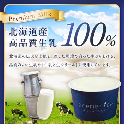 北海道白糠町のふるさと納税 プレミアムミルクジェラート【90ml×10個】
