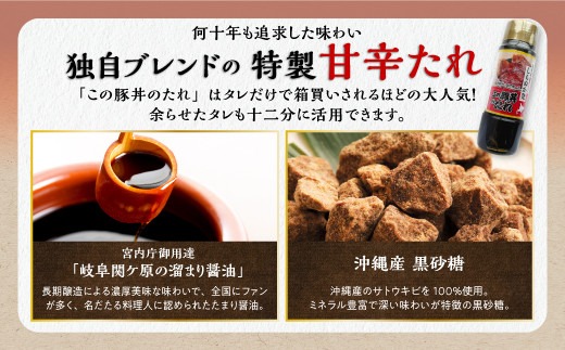 北海道白糠町のふるさと納税 ※冷蔵※この豚丼　ごちそう便セット【3人前】