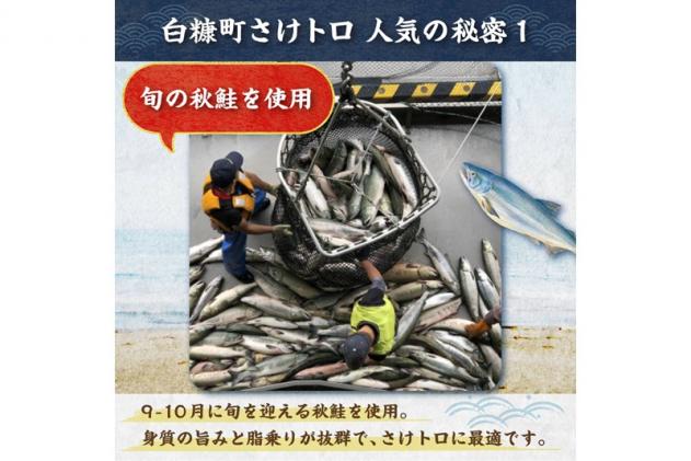 北海道白糠町のふるさと納税 ※60営業日以内にお届け※「さけトロ」【800g(40g×20)】