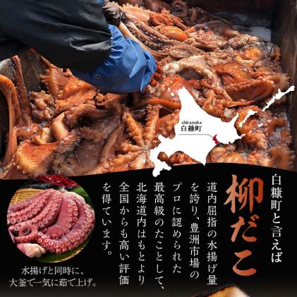 北海道白糠町のふるさと納税 柳だこの燻製(醤油味)セット【足180g×2・スライス150g】