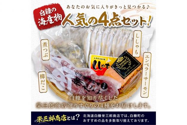 北海道白糠町のふるさと納税 栄三郎商店海産物セット