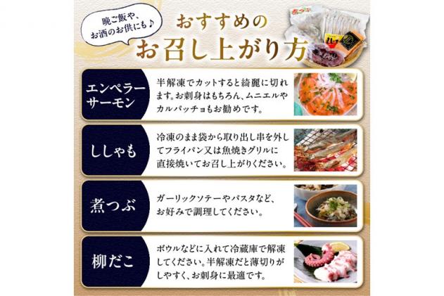 北海道白糠町のふるさと納税 栄三郎商店海産物セット