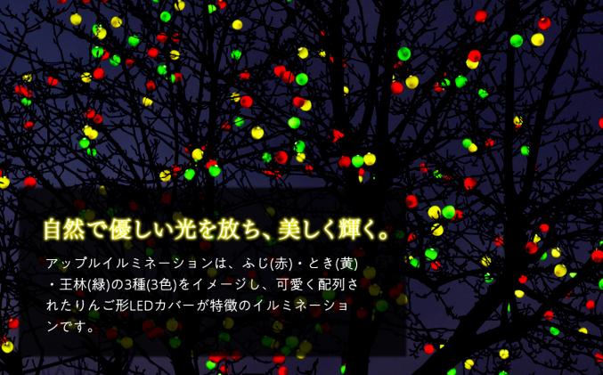 青森県平川市のふるさと納税 アップルイルミネーション(コントローラ付き・コード2m×1個)【LED】
