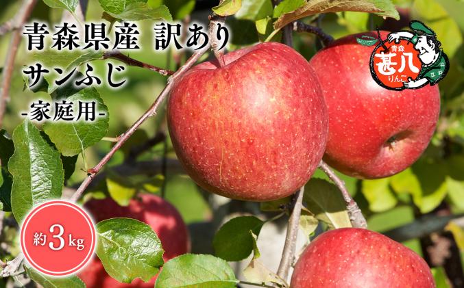 3月発送 訳あり 家庭用 甚八りんごサンふじ3kg [青森県 平川市 マルジンサンアップル]3月発送 青森 青森県産 平川 りんご リンゴ 林檎 くだもの 果物 フルーツ