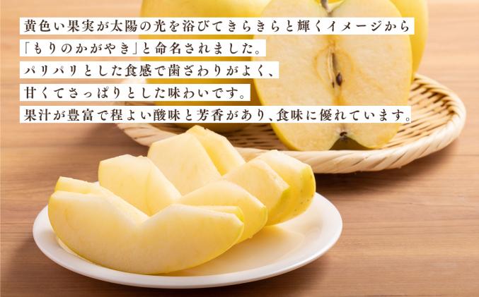 青森県平川市のふるさと納税 年内発送【訳あり】家庭用 もりのかがやき 約3kg【那由多のりんご園・平川市産・希少品種】