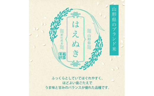 山形県新庄市のふるさと納税 <数量限定>令和6年産 はえぬき 5kg×2 計10kg 精米 【最上ノ米蔵】 山形県産 こめ お米 米 白米 F3S-2218