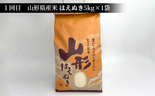 山形県新庄市のふるさと納税 《先行予約》山形県産米 5kg 食べ比べ定期便(全5回) 精米 米 お米 おこめ 山形県 新庄市 F3S-1731