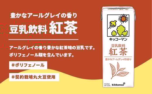茨城県五霞町のふるさと納税 【合計200ml×54本】豆乳飲料 紅茶 200ml / 飲料 キッコーマン 健康 紅茶 豆乳飲料 大豆 パック セット 飲み切り 豆乳 茨城県 五霞町
