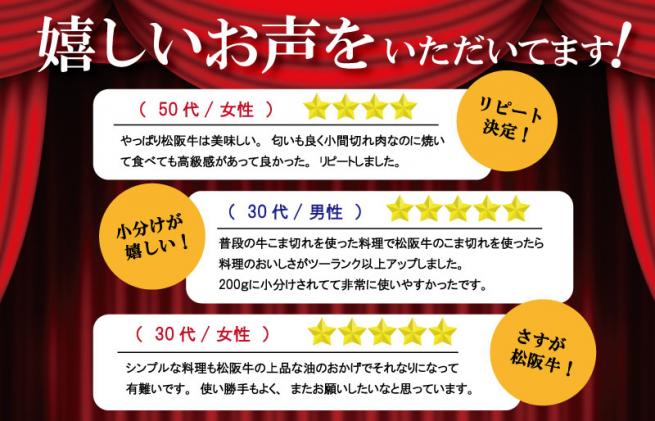 三重県明和町のふるさと納税 【定期便全6回】 家庭用 松阪牛 小間切れ 200g×4p 【受付時期・発送時期限定】 SS10