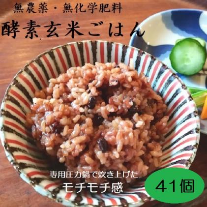 奈良県平群町のふるさと納税 酵素玄米ご飯(長岡式)41個