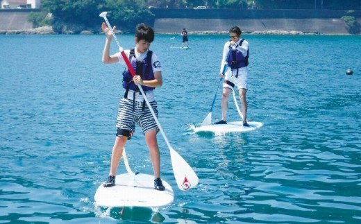 森浦湾SUP体験(大人) 中学生以上対象のSUP(スタンドアップパドルボード)体験 1時間コース / アクティビティ レジャー 体験チケット 観光|