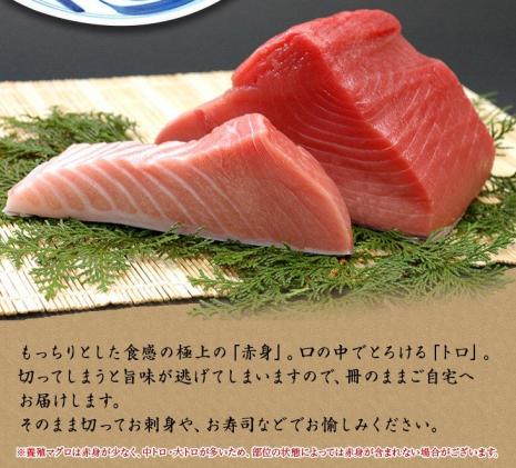 和歌山県北山村のふるさと納税 お正月に間に合う! 本マグロ(養殖)トロ&赤身セット500g 【12月26日～30日に発送】
