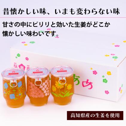 ひやしあめ 3種の花図柄瓶入り180ml×12本 生姜 飲料 麦芽飴 ショウガ