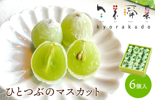 ひとつぶのマスカット 6個入り 共楽堂 夏季限定品 ぶどう ブドウ スイーツ デザート 和菓子 お菓子 018001
