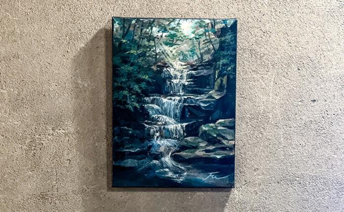 風のアトリエ】あなたの好きな三原を絵画に「オーダーメイド風景画」F4