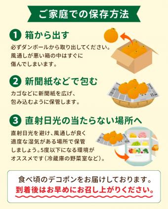 熊本県天草市のふるさと納税 S053-002_天草産 デコポン 3kg〈先行受付〉