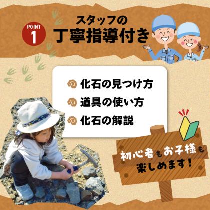 S174-002_化石ディグ利用券(2名様) / 熊本県天草市 | セゾンのふるさと納税