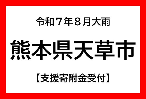 熊本県天草市のふるさと納税 【熊本県天草市】令和7年8月大雨災害支援寄付金(返礼品なし)