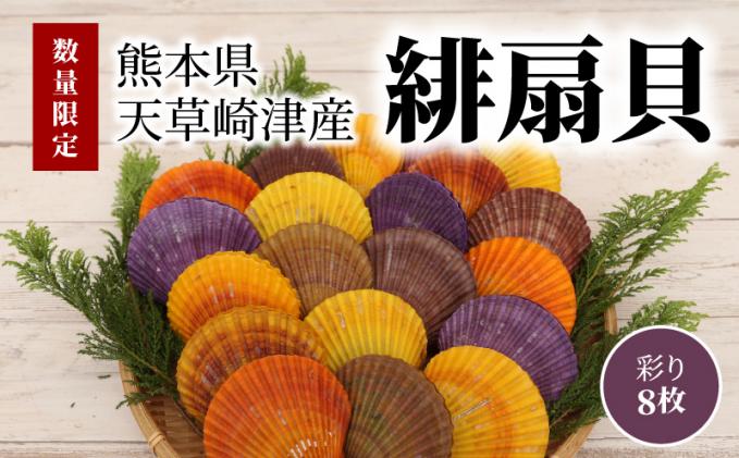 S021-005_熊本県天草崎津産 緋扇貝(ひおうぎがい) 彩り 8枚