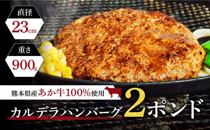 あか牛カルデラハンバーグ☆2ポンド(900g) / 熊本県南阿蘇村 | セゾンのふるさと納税