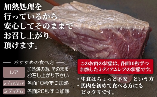 熊本県甲佐町のふるさと納税 馬肉 赤身ブロック 700g【価格改定】XX