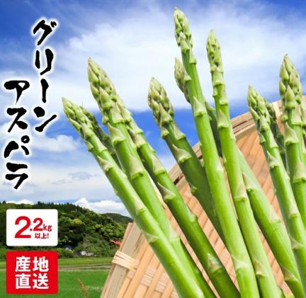 Ab118 期間 数量限定 グリーンアスパラガス 大容量2 2kg以上 宮崎県都農町 セゾンのふるさと納税