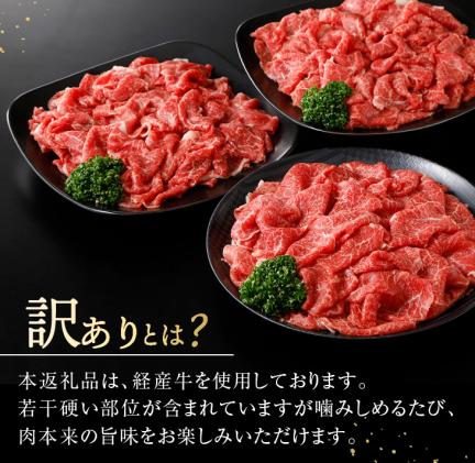 87 0409 訳あり 牛肉切り落とし 煮込み用 計1 25kg 都農町加工品 宮崎県都農町 セゾンのふるさと納税