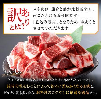 Zd6 訳あり 宮崎牛スネ肉 煮込み用 計1kg 宮崎県都農町 セゾンのふるさと納税