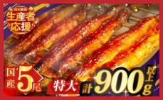 【数量・期間限定 特別規格】うなぎ蒲焼5尾