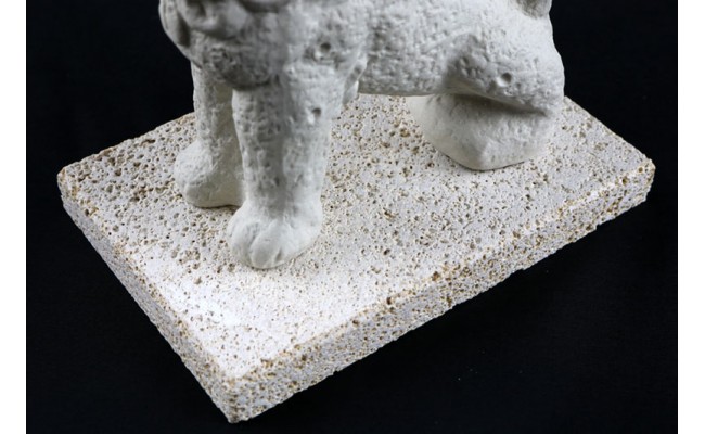 富盛の石彫大獅子【レプリカ】2体セット - シーサー 民芸品 工芸品