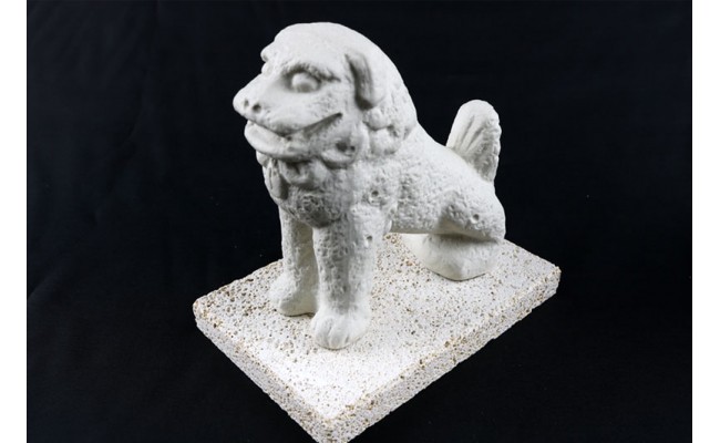 富盛の石彫大獅子【レプリカ】2体セット - シーサー 民芸品 工芸品