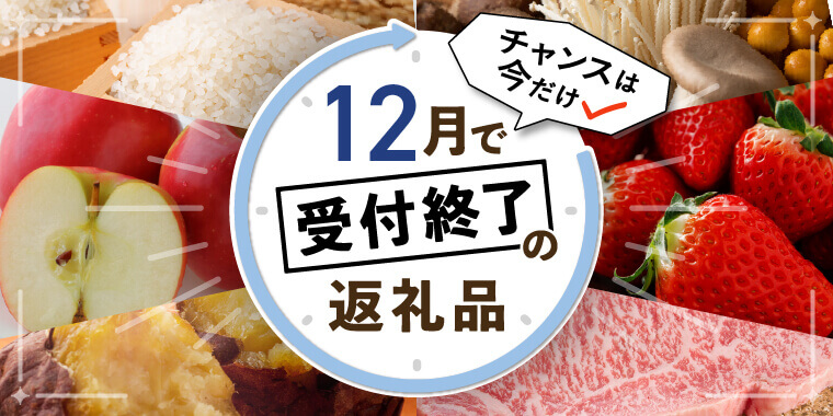 1２月で受付終了の返礼品特集